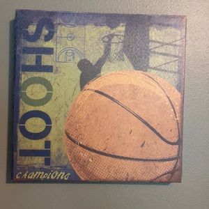 Canvas Basketball Art